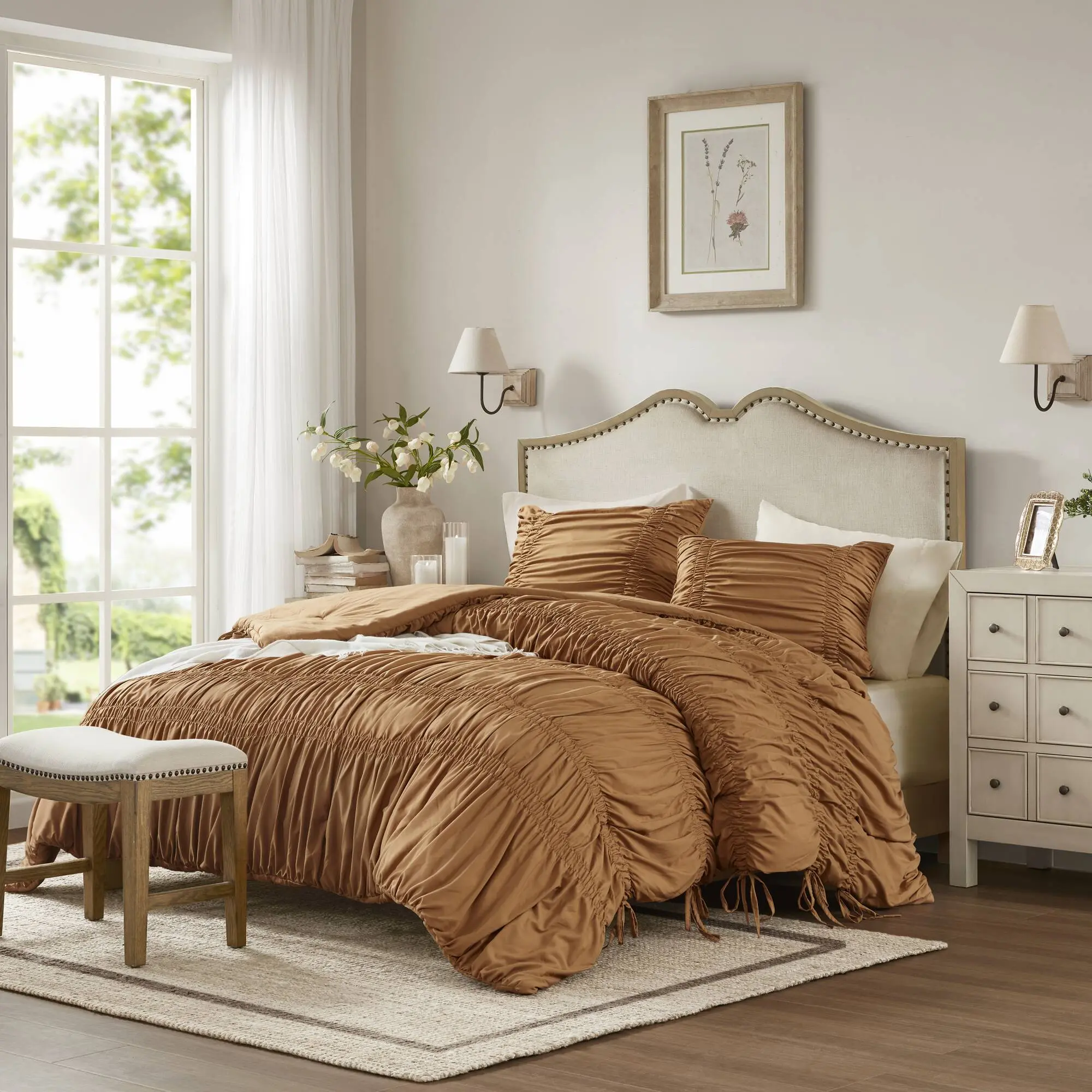 2-Piece Twin/Twin XL Comforter Set – Soft Microfiber Bedding with Reversible Design, Lightweight Down Alternative Fill for All-Season Use, Includes Pillow Sham, Ideal for Bedroom, Guest Room, Dorm, and College Essentials