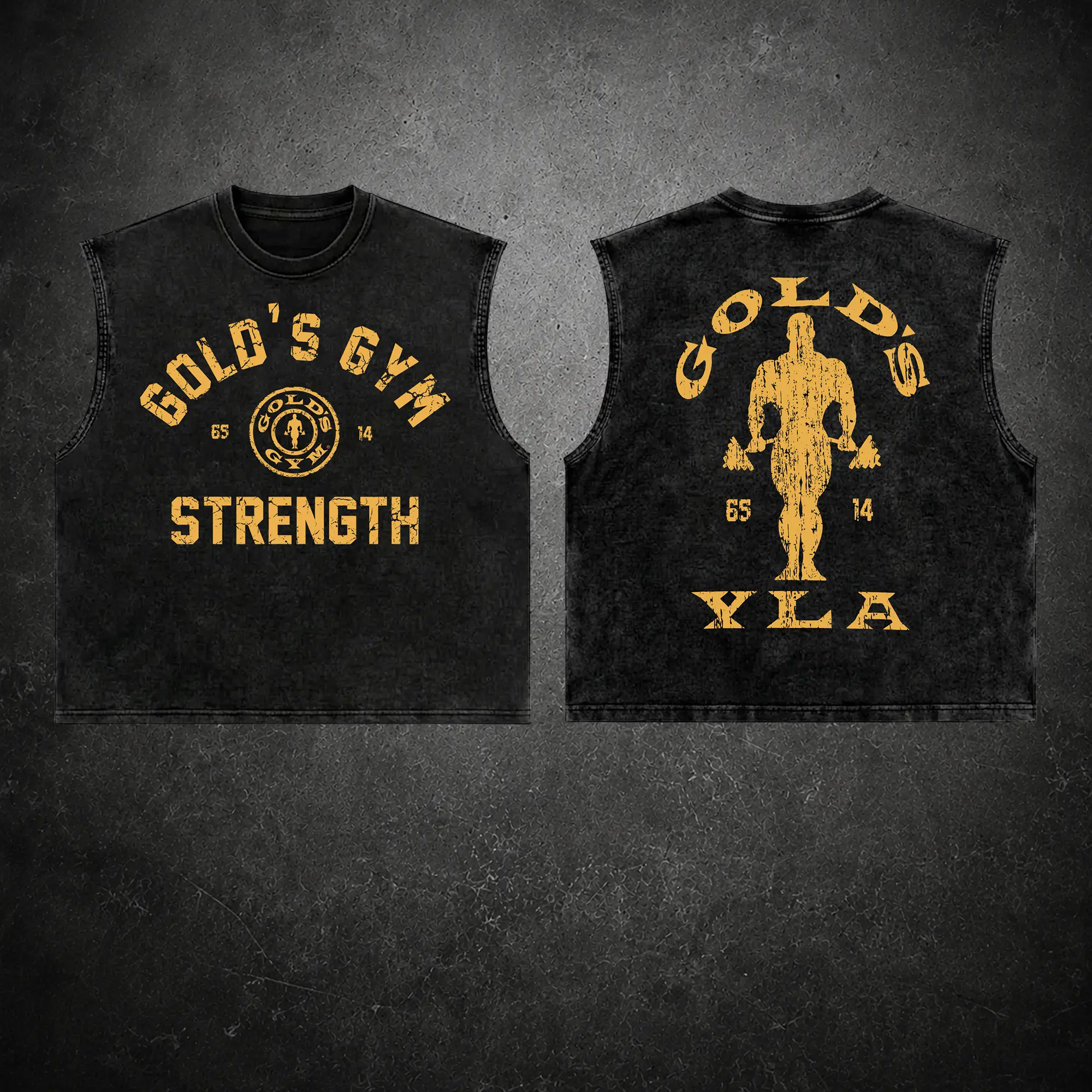 Strength Gold's Gym Tank, Gym Apparel, Workout Tank, Training Men's Top, Aesthetic Tank, Discipline, Strength, Focus