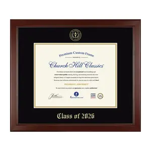 Class Of Lasting Memories Photo Frames diploma frame - Gold Embossed Class of 2026 Diploma Frame
