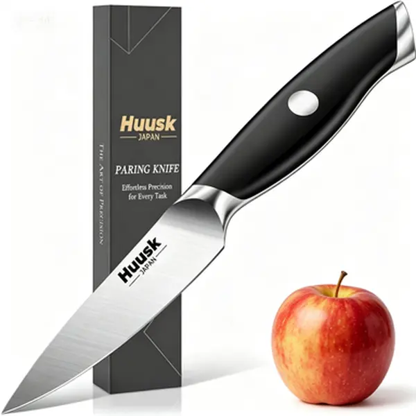 Summervibes Huusk Household Peeler & Fruit Knife - Ergonomic Handle for Effortless Peeling,Perfect Christmas Gift