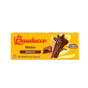 Bauducco Chocolate Wafers - Crispy Wafer Cookies With 3 Delicious, Indulgent, Decadent Layers of Chocolate Flavored Cream - Delicious Sweet Snack or Desert - 5.0 oz (Pack of 1)