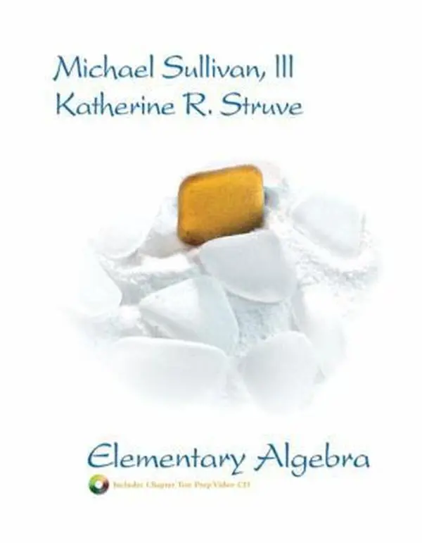 Used Elementary Algebra Math Book by Michael III Sullivan (Hardcover), Math Books