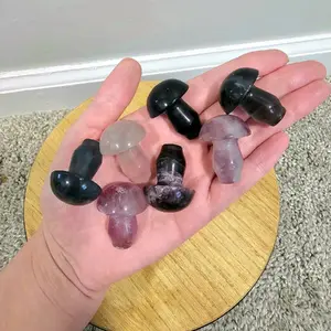 Medium Fluorite Mushroom Crystal Carvings