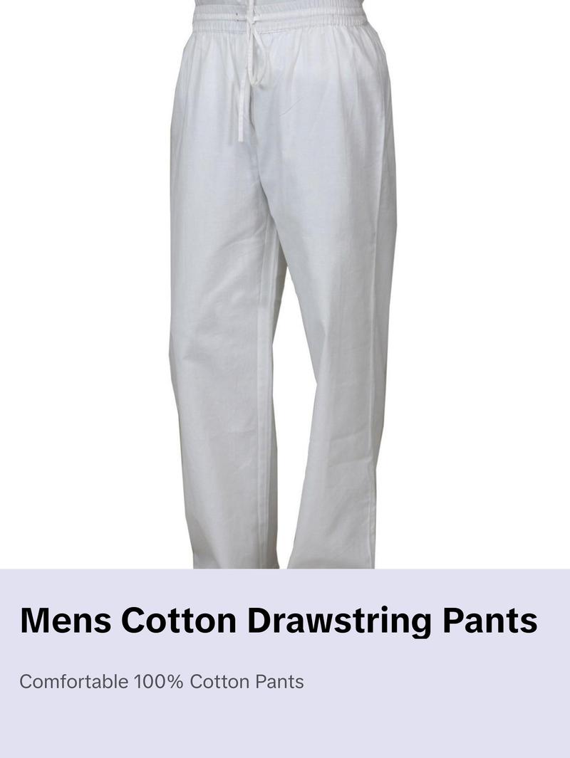 Mens Cotton Pants - Final Sale