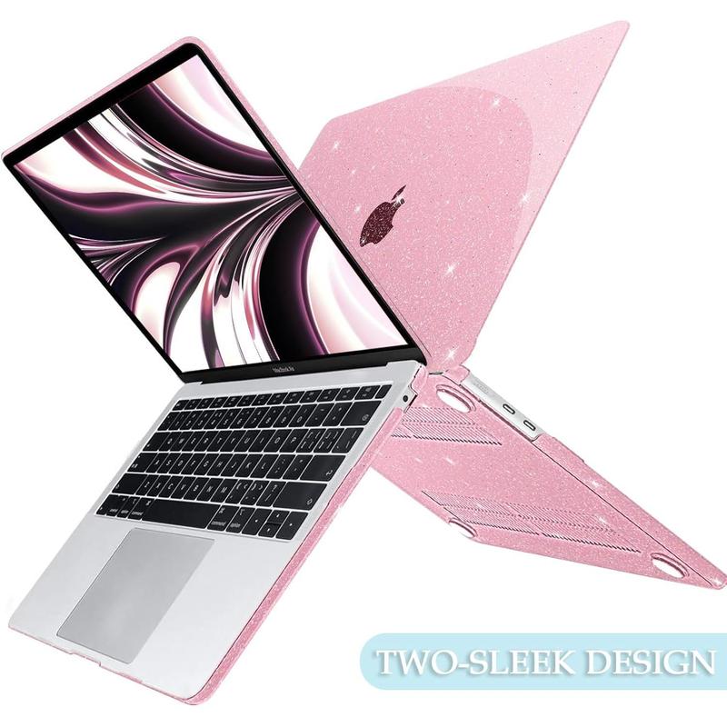 Glitter Clear Case Compatible with MacBook Air 13 inch 2025 2024-2022 M4 M3 M2 (Model A3240 A3113 A2681), Sturdy Hard Shell with Keyboard & Screen Cover for MacBook Air 13.6", Glitter Clear Case Compatible with MacBook Air 13 inch 2025 2024-2022 M4 M3 M2 (Model A3240 A3113 A2681), Sturdy Hard Shell with Keyboard & Screen Cover for MacBook Air 13.6",