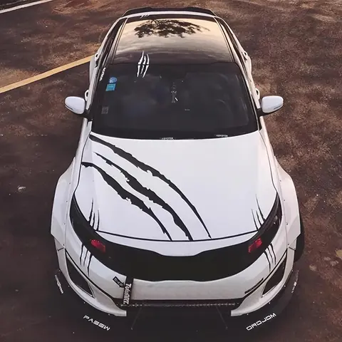 Car Hood Scratch Pattern Decorative Sticker, Creative Trendy Claw Scratch Car Exterior Sticker, Universal Car Exterior Accessories for Car Decor, Car Stickers, Decal, Car Decals, Vehicle Decoration, Car Decorations
