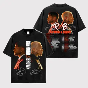 Raymond & Brown Tour Premium Cotton T-Shirt, R&B Music Duo Graphic Tee, Urban Hip Hop Soul Streetwear Shirt, Concert Tour Merch, Gift for R&B Fans, Vintage Music Tee