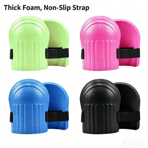 Knee Pads for Work Gardening Construction Flooring Cleaning, Soft Thick Foam Cushion Knee Protectors for Men Women, Comfortable Non-Slip Adjustable Knee Pads