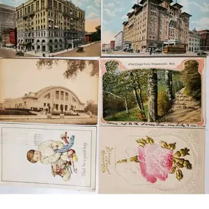 Lot of 6 Vintage Postcards Stamp Washington