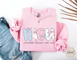 Nicu Nurse  Short Sleeved T-SHIRT / Sweatshirt , Nicu Nurse , Mother Baby Unit Shirt Cotton Crewneck