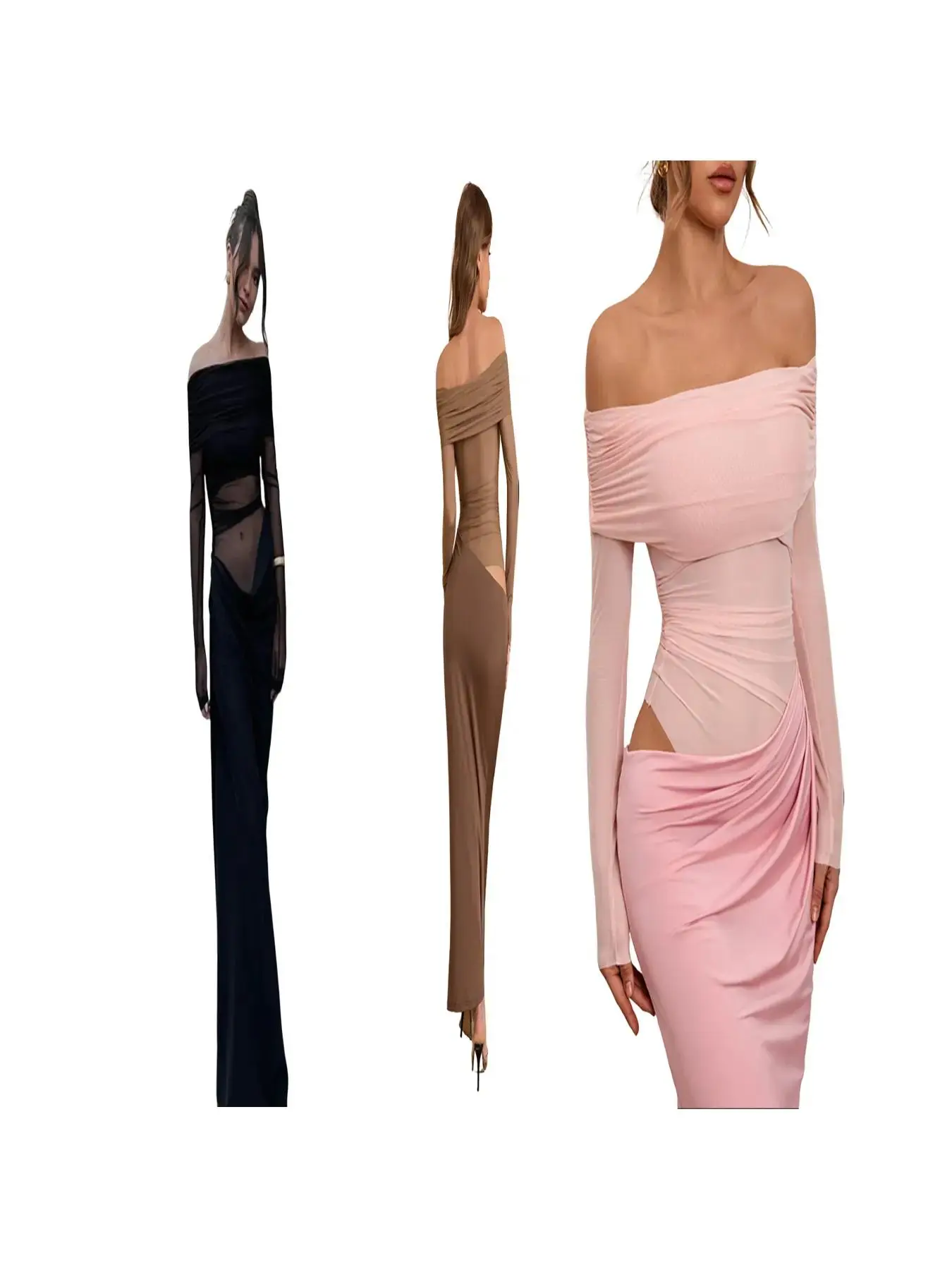 Black*1 pc+Brown*1 pc+Pink*1 pc