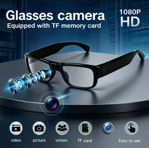 2026 New Smart Camera Glasses: 1080p Stabilized Video Recording, Touch-Button Controls—Ideal for Hands-Free Photography During Travel and Outdoor Adventures. Lightweight and Comfortable; Perfect for Daily Wear, Travel, and Commuting | Easter Gift