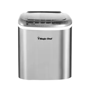 27 lb. Portable Countertop Ice Maker in Stainless