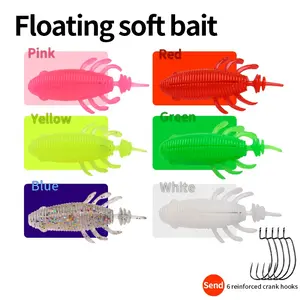 8.5cm Bionic Silicone Lure, Floating Soft Fishing Baits, Six Color Combinations, Suitable for Various Waters, Far Casting Artificial Lures