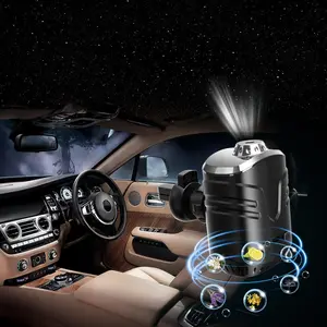 Starry Sky Light for Cars, Star Projector with Air Freshener, Car Interior Ambient Light with 6 Scents, Auto Switch Function, Air Vent Clip-on Decorative Light with Diffuser (Starry Sky)
