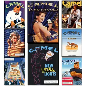 Retro Vintage C-CigaretteES Brand Icon C-Camel C-CigarettesES HD Printed Poster, Character Art, With Ultra-clear Resolution Waterproof And Moisture-proof Suitable For Home, Bar, Restaurant, Cafe Wall Decoration As Gift