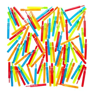 4 1/2" Bulk 100 Pc. Mini Colorful Bubble Tubes