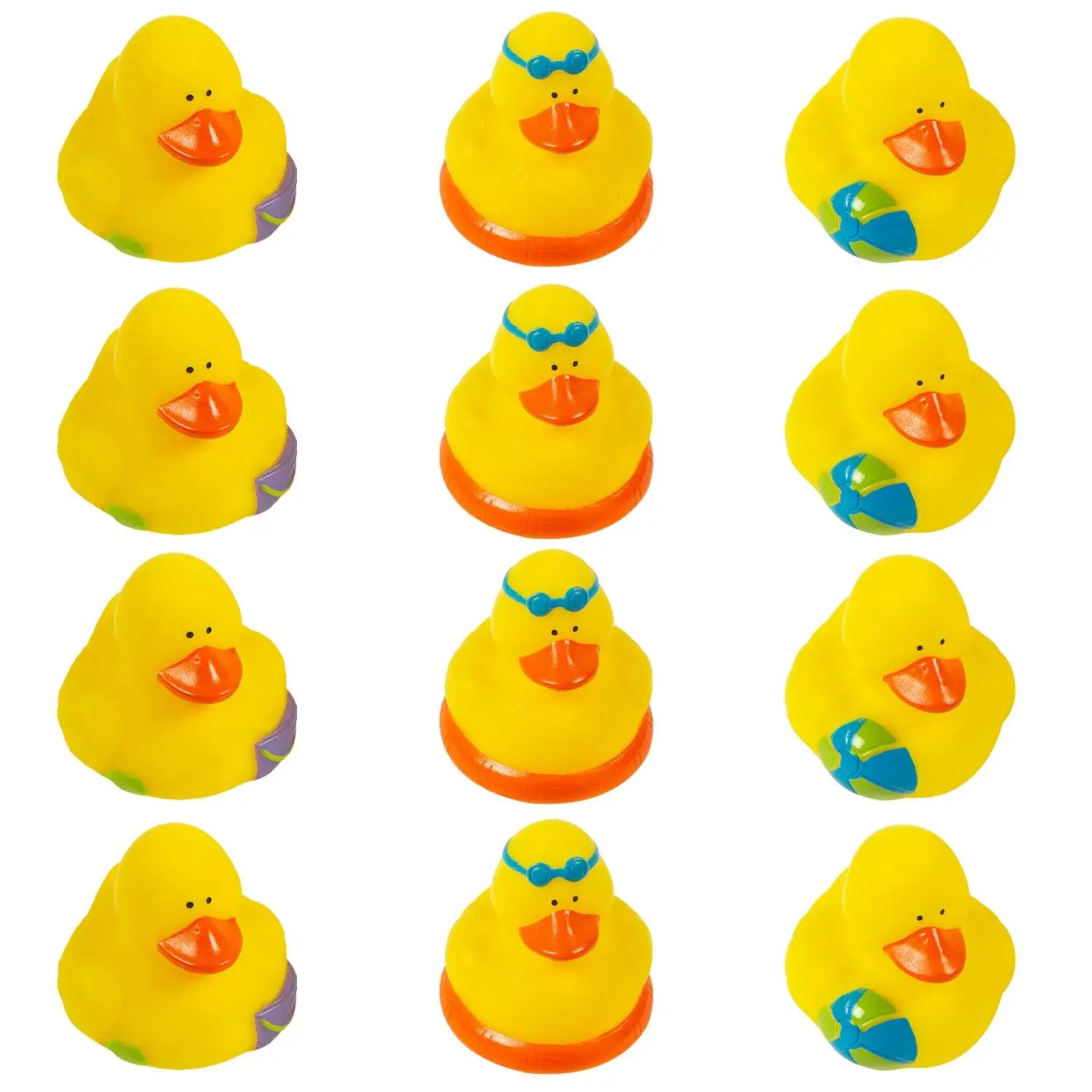 Beach Rubber Ducks - 12 Pc.
