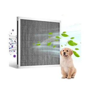 VEVOR Electrostatic Air Filter, 16x20x1 inch Washable & Reusable Aluminum AC/HVAC Furnace Filter, MERV 8 Long Lifetime, Home or Office (Actual Size: 15.5 x 19.75 x 0.82 in)