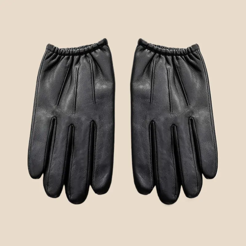 Mens Winter Driving Gloves PU Leather Fleece Lined Touchscreen Warm Cycling And Fitness Gloves