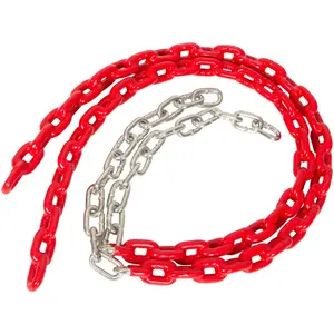 Swing Set Stuff Inc. 3 1/2 Ft Coated Trapeze Swing Chain (Pair) Red