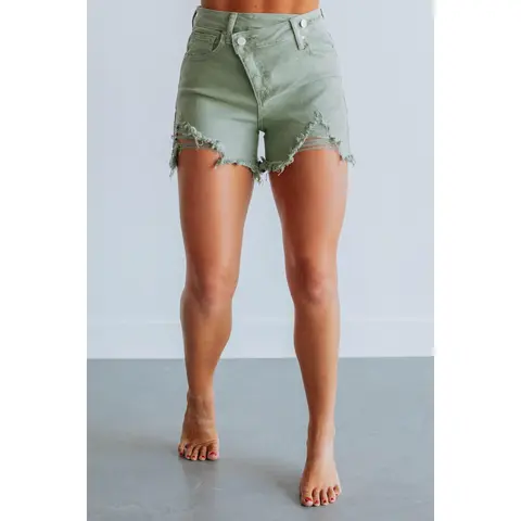 Aliyah Risen Shorts - Olive