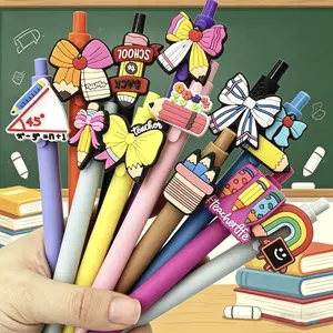 Creative Bow School Pens, Teacher Appreciation Gifts, Cute Creative Ballpoint Pens, Ballpen Set, Office Supplies, School Accessories, Writing Stationery, 15/25pcs