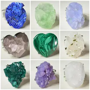Asteraia [Tray #C No.C01-C15] Variety Crystal Ring –  Handmade Gemstone Ring Daily Wear Healing Summervibes