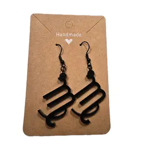 Acrylic Zodiac Earrings