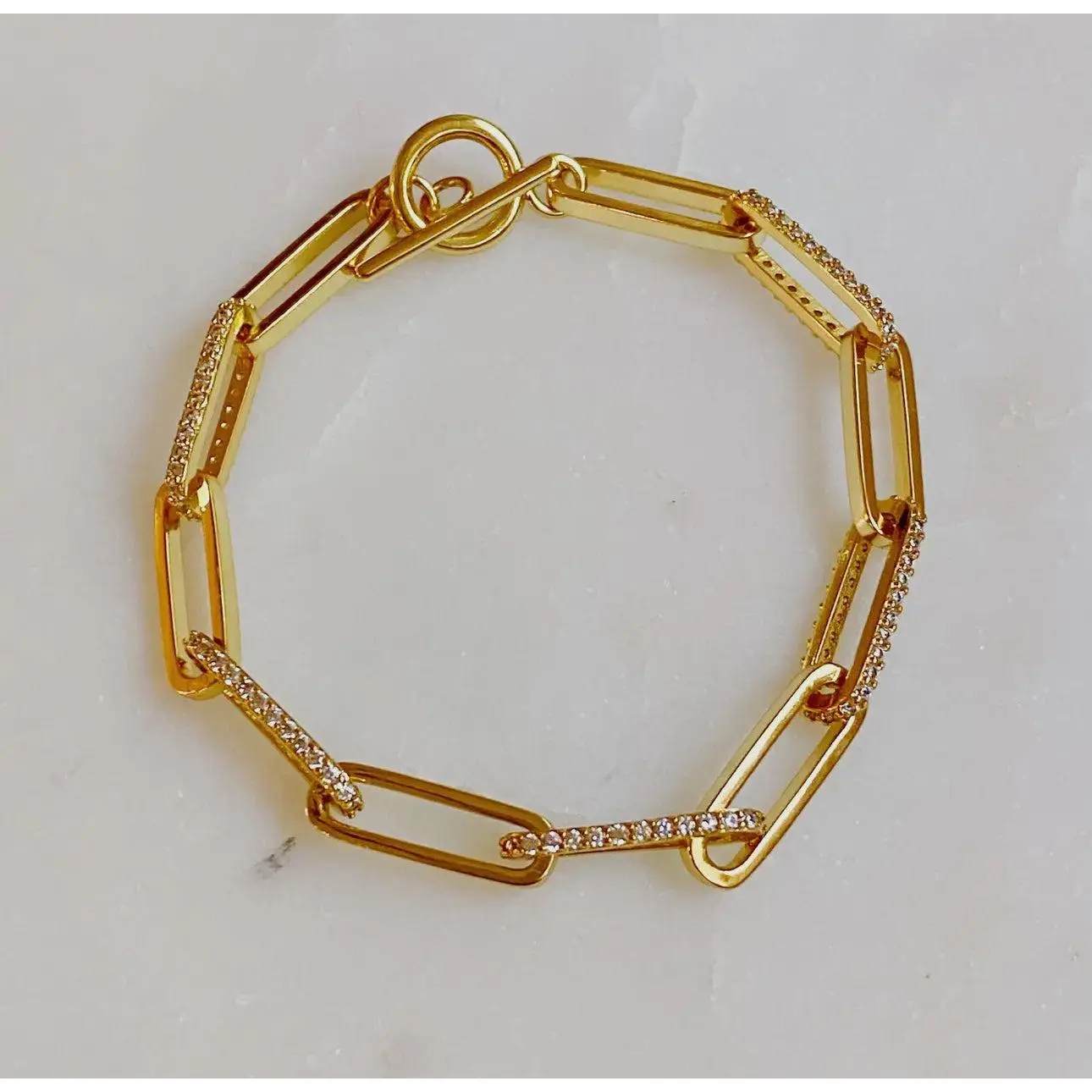 Large Paper Clip Bracelet
