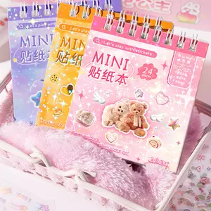 2 in 1 Kawaii Mini Sticker Books 48 Pcs Animal & Starry Theme Decals for Scrapbooking Water Bottle Laptop Daily Use Decor