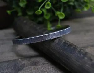 KENT Cuff - Hammered Sterling Silver Cuff Bracelet