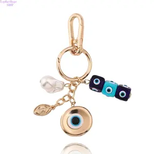 Evil Eye Keychain, Protective Amulet Charm, Bag & Handbag Pendant for Daily Use, Stylish & Functional Keyring for Men & Women