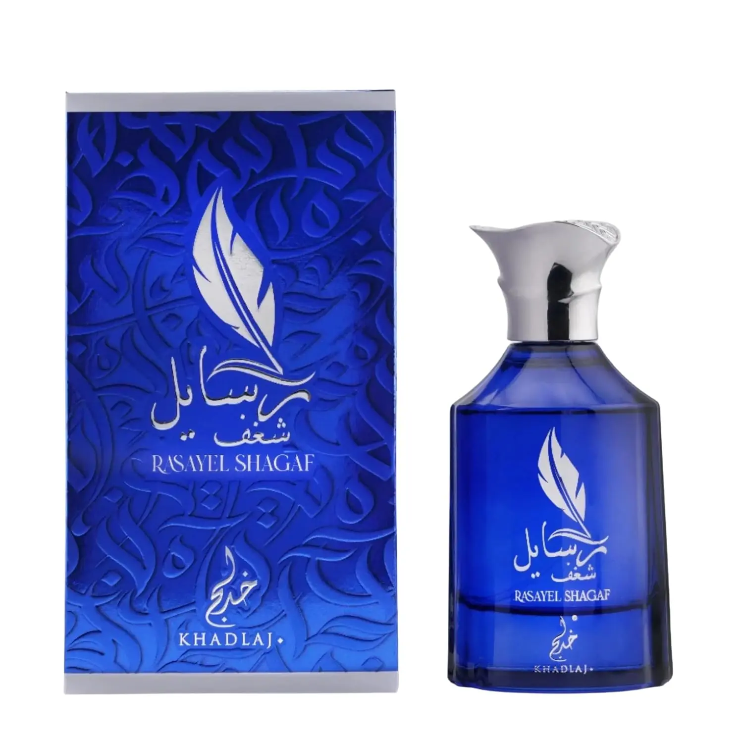 Khadlaj Rasayel Shagaf Eau De Parfum Spray - Men's Bergamot Rose Fragrance, 3.4 oz