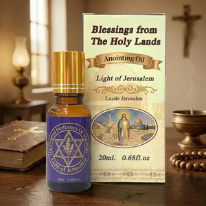 Blessings from the Holy Lands Anointing Oils, 20 ml 0.68 fl oz Biblical Perfume Essence – Light of Jerusalem – Sacred Prayer Oil for healing, blessing, and devotion – spiritual gift