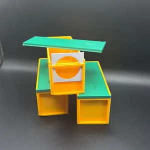 2x2 Flip coin boxes "Yellow/Green"