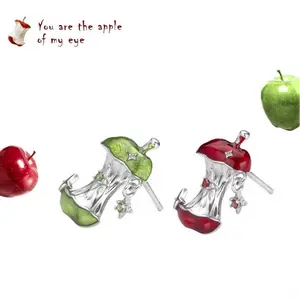 Lucky Apple Core Earrings – Cute, Artsy & A Little Bit Sweet-Cool
