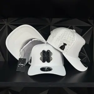Clover SnapBack Hat-White Hydro