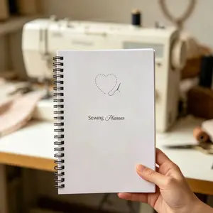 Seamstress Practice Plan Manual, Essential Tool for Sewing Enthusiasts, Includes Sewing Schedule, Pattern Organizer, Project Log, A5 Thick Paper Pages