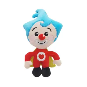 Plim Plim Clown Plush Toy - Soft Stuffed Cartoon Character Superhero, Cute Huggable Sleeping Companion for Toddlers, Best Birthday & Baby Shower Gift for Kids (0-6 Years)