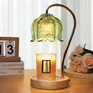 Flower Candle Warmer Lamp with Timer & Dimmer - Fits All Jar Scented Candles - Christmas & Mother's Day Gift for Women Mom Her