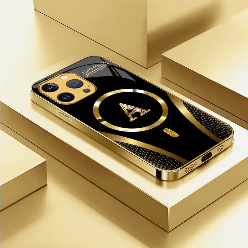 Suitable for [iPhone 13 Pro Max] high-end MagSafe phone case，Features a magnetic attachment function，Choose from all 26 letters—featuring a sophisticated, minimalist design. YM99