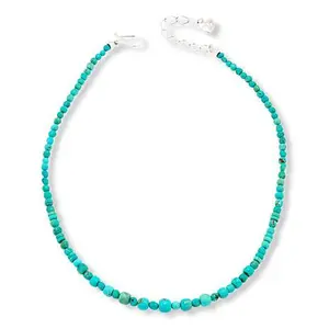 Mine Finds by Jay King Sterling Silver Baja Turquoise Bead 18" Necklace
