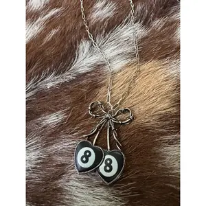 8-Ball Cherry Bomb Necklace