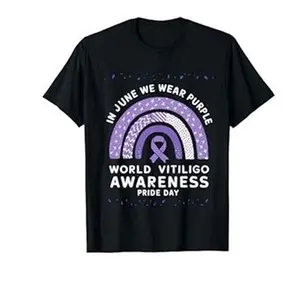 In June We Wear Purple World Vitiligo Awareness Pride Day Shirt