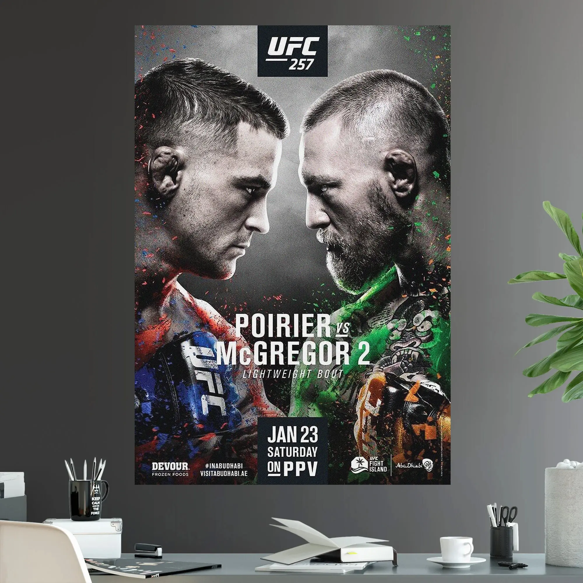 UFC 264 Conor McGregor Vs Dustin Poirier 2 Rematch Lightweight Championship Title Fight Poster Decor Photo vintage  collectibles prints for your wall UnFramed Glossy
