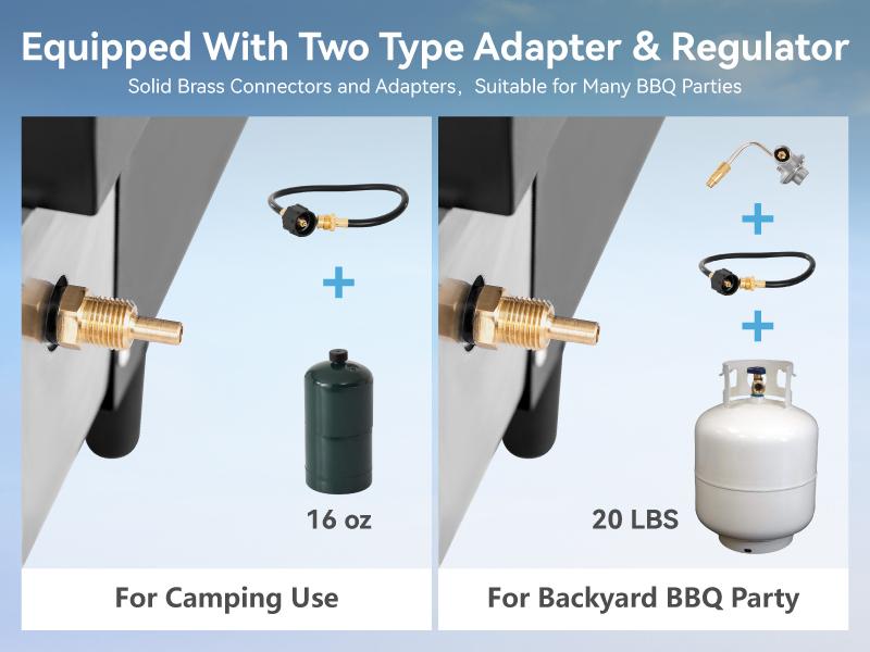 PHI VILLA 22" Flat Top Grill with Lid, Ceramic Coated Cast Iron Griddle, 3-Burner Portable Tabletop Gas Griddle, 24,000 BTU Barbecue Bbq Stainless Steel