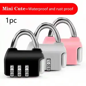 Mini Cute Stainless Steel Password Lock, Ideal for Travel Bags, Backpacks, Drawers, Cabinets, Student Stationery, Anti-Theft Security