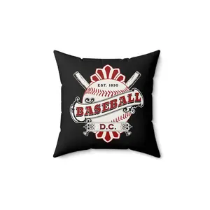 DC Baseball: Spun Polyester Square Pillow