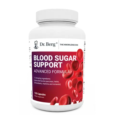 Blood Sugar Support Advanced Formula with Chromium & Potassium 120- Vegetable Capsules Supplement Healthcare